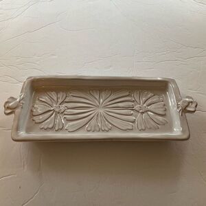 Ceramiche Virginia Pottery Tray. Cream. Made in Tuscany. Beautiful